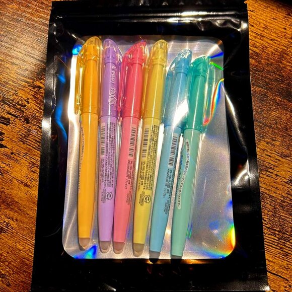 Pilot FriXion Light Pastel Erasable Highlighters Chisel Tip 6CT LE - Picture 1 of 2